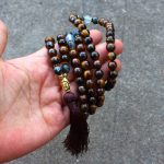 Buddha Stones Tibetan Tiger Eye Buddha Strength Power Beaded Tassel Pendant Necklace Necklaces & Pendants BS 3