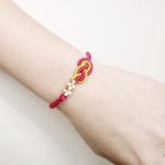 Buddha Stones Handcrafted Eight Thread Peace Knot Peach Blossom Knot Luck Connection Bracelet Bracelet BS 5