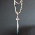 Buddha Stones Natural 108 Mala Beads Bodhi Seed Lotus Engraved Wisdom Tassel Bracelet Mala Bracelet BS 5