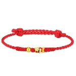 Buddha Stones 999 Gold Luck Koi Fish Handcrafted Braided String Bracelet Bracelet BS 10