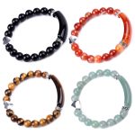Natural Crystal Beads Unisex Heart Bracelet Bracelet BS 19