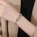 Buddha Stones Om Mani Padme Hum Pixiu Swastika Spring Buckle Wisdom Bracelet Bracelet BS 4