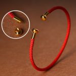 Buddha Stones Simple Design Handmade Luck Braid String Cuff Bracelet Bracelet BS 3