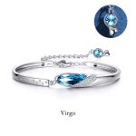 Buddha Stones 925 Silver Plated Copper 12 Constellations of the Zodiac Charm Bracelet Bracelet BS Virgo