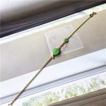 Buddha Stones Green Chalcedony Koi Fish Courage Strength Bracelet Bracelet BS 4