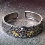 Buddha Stones FengShui Engraving PiXiu Blessing Bracelet Bangle Bracelet BS 4