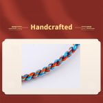 Buddha Stones 925 Sterling Silver Zongzi Pattern Luck Multicolored Handcrafted Bracelet Bracelet BS 12