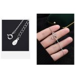 Buddha Stones Year Of The Dragon 999 Sterling Silver Zircon Endless Knot Tail Charm Luck Protection Bracelet (Extra 30% Off | USE CODE: FS30) Bracelet BS 9