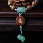 Buddha Stones Abelia Biflora Wood Happiness Protection Bracelet Bracelet BS 2