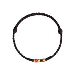 Buddha Stones 925 Sterling Silver Handmade Koi Fish Wealth Success Braided Rope Bracelet Bracelet BS 7
