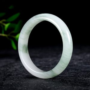Buddha Stones Natural Jade Luck Healing Bangle Bracelet Bracelet BS 60-62mm