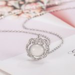 Buddha Stones Chalcedony Lock of Good Wishes Positive Necklace Pendant Necklaces & Pendants BS 2