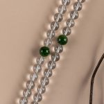 Buddha Stones 108 Beads White Crystal Jade Meditation Bracelet Mala Mala Bracelet BS 16