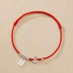 Buddha Stones 925 Sterling Silver Auspicious Clouds Peace Buckle Safe And Sound Bracelet Anklet (Extra 30% Off | USE CODE: FS30) Bracelet BS 7