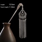 Buddha Stones Water Drop Lily of the Valley Flowers Tassels Confidence Hairpin Hairpin BS 33
