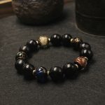 Buddha Stones Western Soapberry Incense Ash Liuli Glass Bead Wealth Bracelet Bracelet BS 1