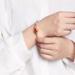 Buddha Stones Handmade Mountain and Sea Engraved Luck Two-Color String Couple Bracelet Bracelet BS 5