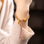 Buddha Stones Handmade Multicolored Tibetan Om Mani Padme Hum Ruyi Auspicious Charm Braided Bracelet Bracelet BS 3