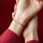 Buddhastoneshop 925 Sterling Silver Endless Knot Protection Luck Red String Bracelet Anklet