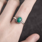 Buddha Stones 925 Sterling Silver Turquoise Wisdom Love Ring Ring BS 9