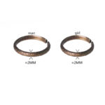 Buddha Stones Tibetan Vintage Texture Design Copper Luck Couple Ring Ring BS 13
