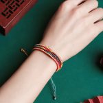 Buddha Stones Tibet Handmade Rainbow Multicolored Protection Braided String Bracelet Bracelet BS 10