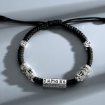 Buddha Stones Double PiXiu Feng Shui Copper Coin Om Mani Padme Hum String Bracelet Bracelet BS Om Mani Padme Hum(Love♥Focus)(Wrist Circumference 14-20cm)