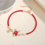 ❗❗❗A Flash Sale- Buddha Stones 925 Sterling Silver Year of the Dragon Natural Red Agate Dragon Attract Fortune Fu Character Strength Bracelet Necklace Pendant Earrings Bracelet Necklaces & Pendants BS 17