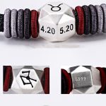 Buddha Stones 999 Sterling Silver 12 Constellations of the Zodiac Blessing Handmade String Bracelet Bracelet BS 20