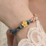 Buddha Stones Peach Blossom Design Wealth String Bracelet Bracelet BS 8