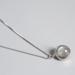 Buddha Stones 925 Sterling Silver Moonstone Love Planet Rotatable Pattern Necklace Pendant Necklaces & Pendants BS 10