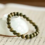 Buddha Stones Tibetan Green Sandalwood Soothing Cure Bracelet Bracelet BS 1