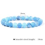 Natural Agate Stone Crystal Balance Beaded Bracelet Bracelet BS 51