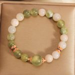Buddha Stones Green Grape Color Jade Abundance Bracelet Bracelet BS 9
