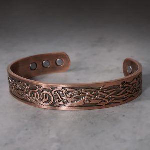 Buddha Stones Viking Birds Magnetic Copper Adjustable Cuff Bracelet Bangle Bracelet Bangle BS main