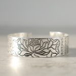 Buddha Stones Tibetan Lotus White Copper Luck Bracelet Bracelet BS 3