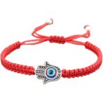 Buddha Stones Handmade Hamsa Symbol Protection Luck String Bracelet Bracelet BS 1