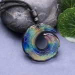 Color-Changing One's Luck Improves Design Pattern Liuli Crystal Necklace Pendant Necklaces & Pendants BS 3