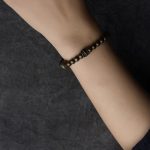 Buddha Stones Lava Rock Stone Copper Balance Cuff Bracelet Bangle Bracelet BS 6