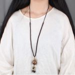 Buddha Stones Bodhi Seed Lotus Wisdom Harmony Necklace Pendant Necklaces & Pendants BS 10