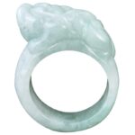 Buddha Stones Fengshui Wealth Jade PiXiu Luck Ring Rings BS 6
