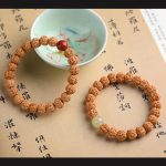 Buddha Stones Tibet Rudraksha Bodhi Seed Wealth Auspiciousness Bracelet Bracelet BS 31