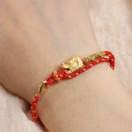 Buddha Stones 999 Sterling Silver Handcrafted Dragon Luck Eight Thread Knot Red String Braided Bracelet Bracelet BS 3