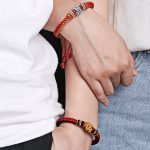 Buddha Stones Colorful Rope True Love Knot Luck Handmade Bracelet Bracelet BS 19