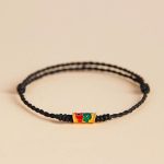 Buddha Stones Handcrafted Koi Fish Wealth Prosperity Braided Rope Bracelet Bracelet BS Black(Wrist Circumference 14-17.5cm) Simple Version