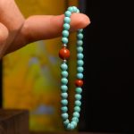 Buddha Stones Turquoise Red Agate Bead Protection Bracelet Bracelet BS 1