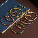Buddha Stones Handmade Colorful Rope King Kong Knot Braided Luck Bracelet Bracelet BS 1