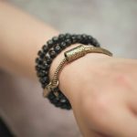 Buddha Stones Retro Coconut Shell Copper Happiness Triple Wrap Bracelet Bracelet BS 9