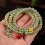 Buddha Stones Jade Red Agate Amber Laughing Buddha Prosperity Bracelet Bracelet BS 2