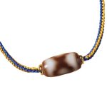 Buddha Stones Tibetan Three-eyed Dzi Bead Luck Happiness Bracelet Bracelet BS 7